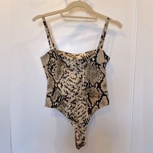 Animal print bodysuit